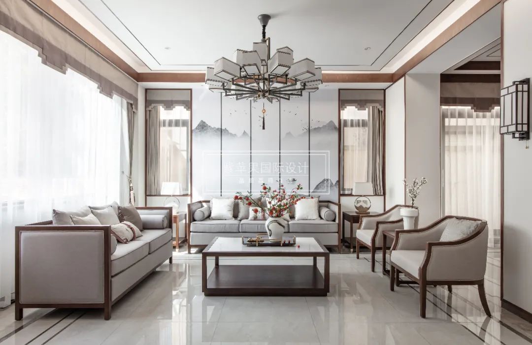 古韵相会,众和东苑 260㎡中式雅居丨紫苹果国际设计-145