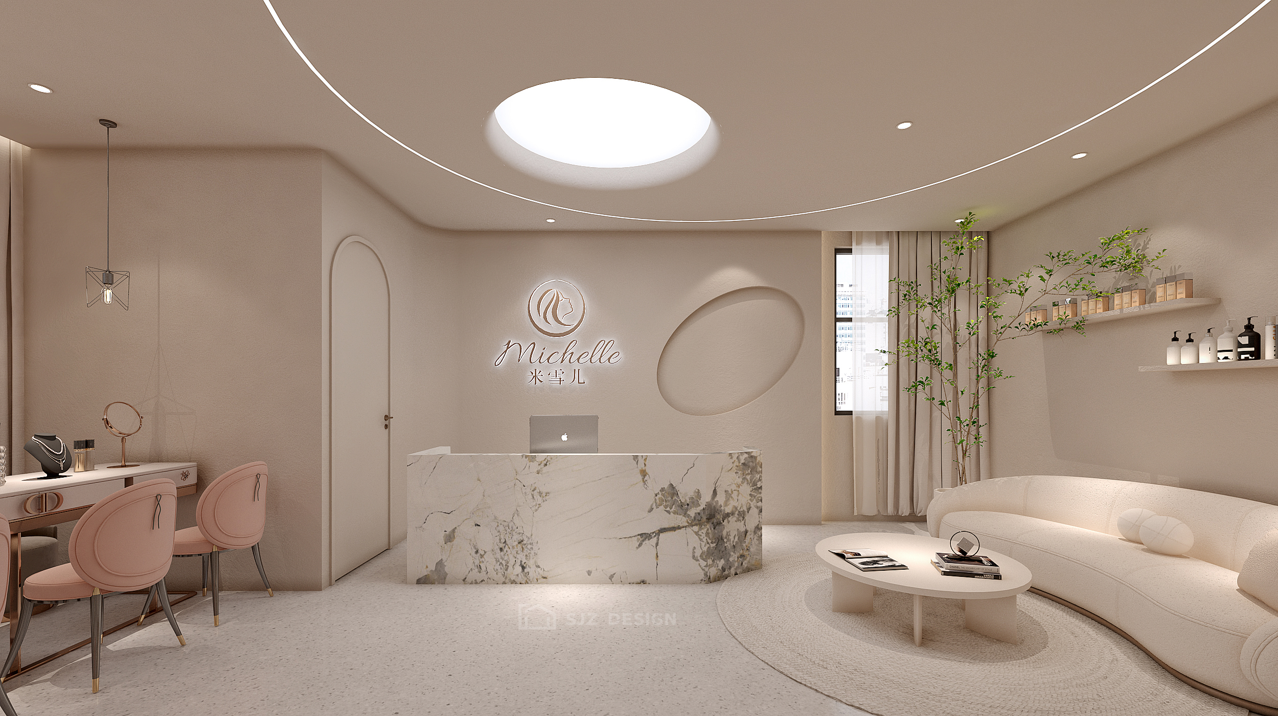 米雪美容美甲店丨中国湖北丨孙金甄(北京)室内建筑设计有限公司-23