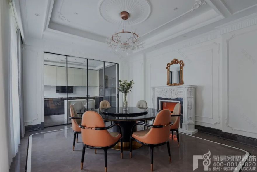 法式浪漫温馨别墅设计丨尚层别墅装饰-33