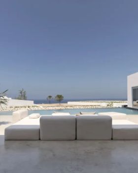 Santorini 纯白洞穴式观景别墅丨希腊丨Kapsimalis Architects