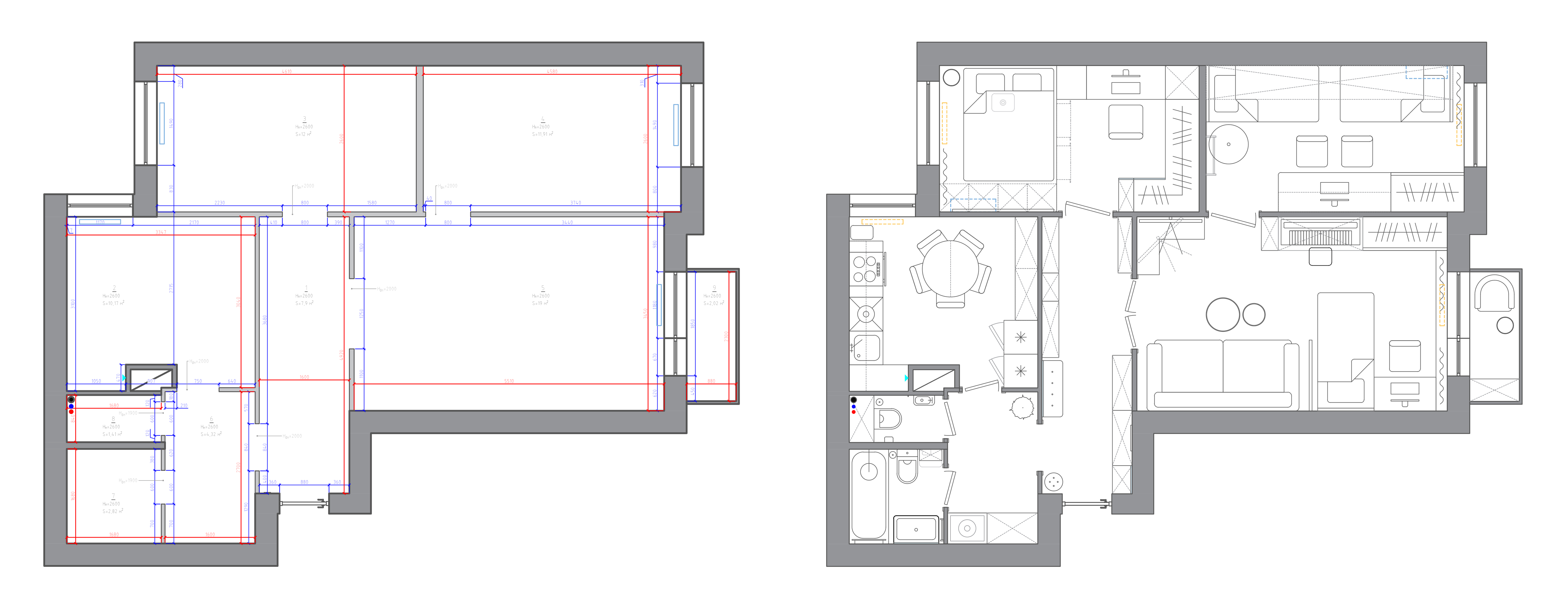 72平方米三居室公寓设计项目-6