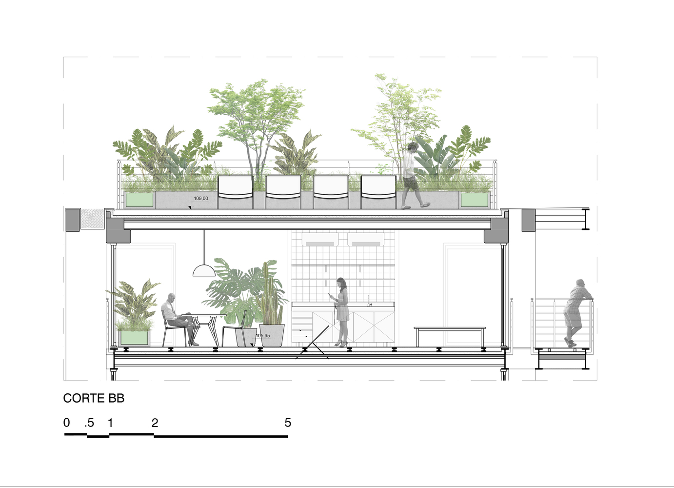 巴西 Rizoma 品牌办公室的“都市丛林”设计-39