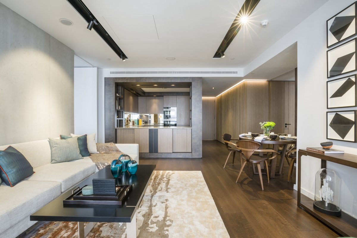 One Park Drive Residence 公寓设计丨英国伦敦丨Goddard Littlefair-0