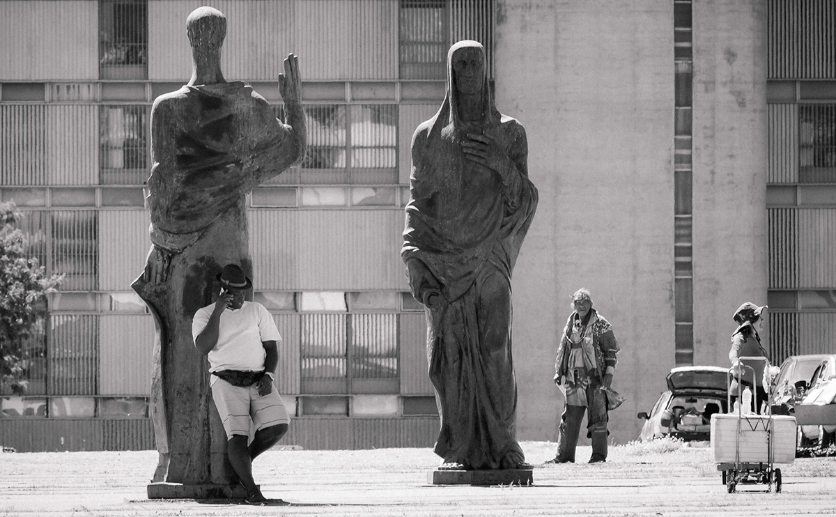 巴西利亚黑白街道涂鸦设计丨巴西巴西利亚-11