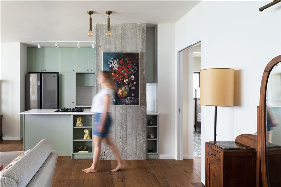 老旧公寓全面翻新设计项目丨以色列丨A3设计工作室,希兰·米蒙·巴尔和加利·德尔·维兹尔-26