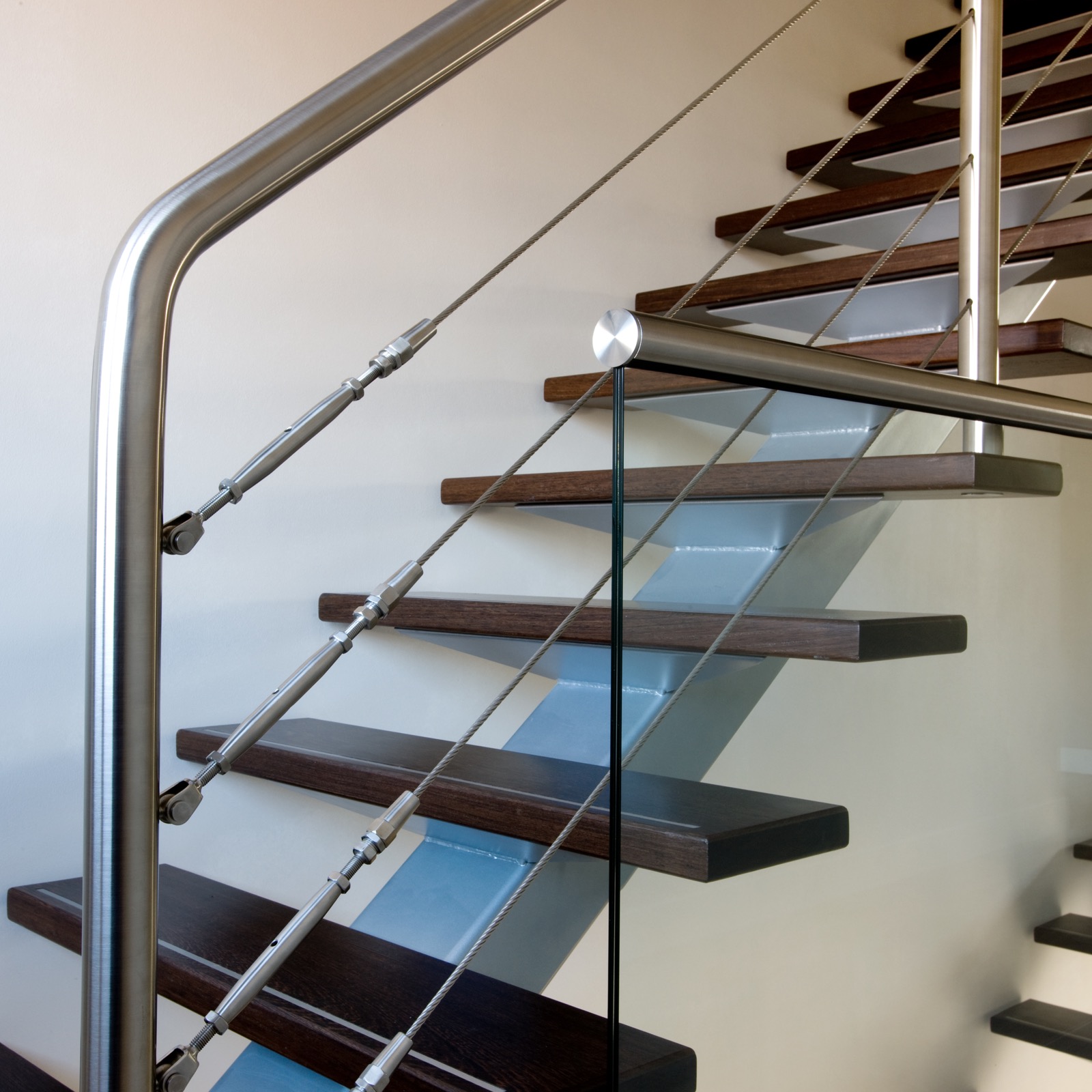Stairwell with floating steps-10