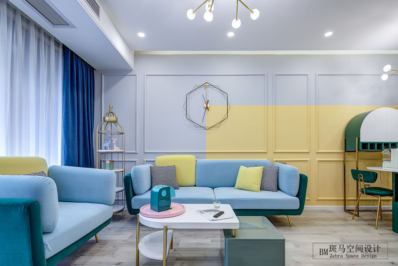 马卡龙色的浪漫空间 | 深圳庐峰翠苑 120 平方少女心设计-8