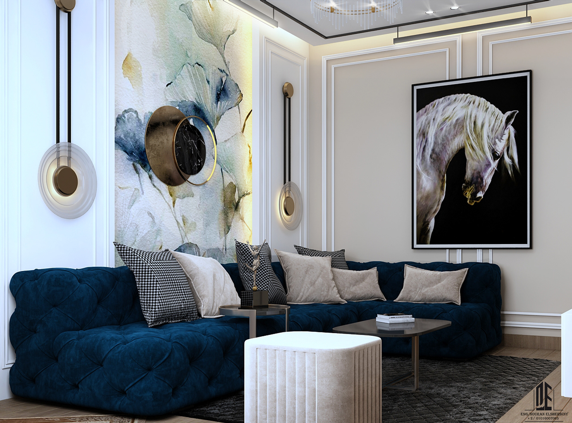 带祈祷角的客厅设计丨埃及-4