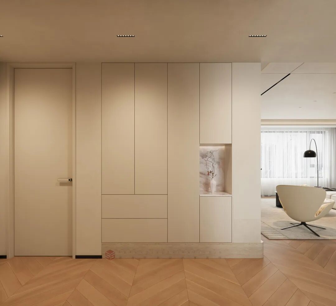 思舍全案|暖木与柔色织就的质感居所-27