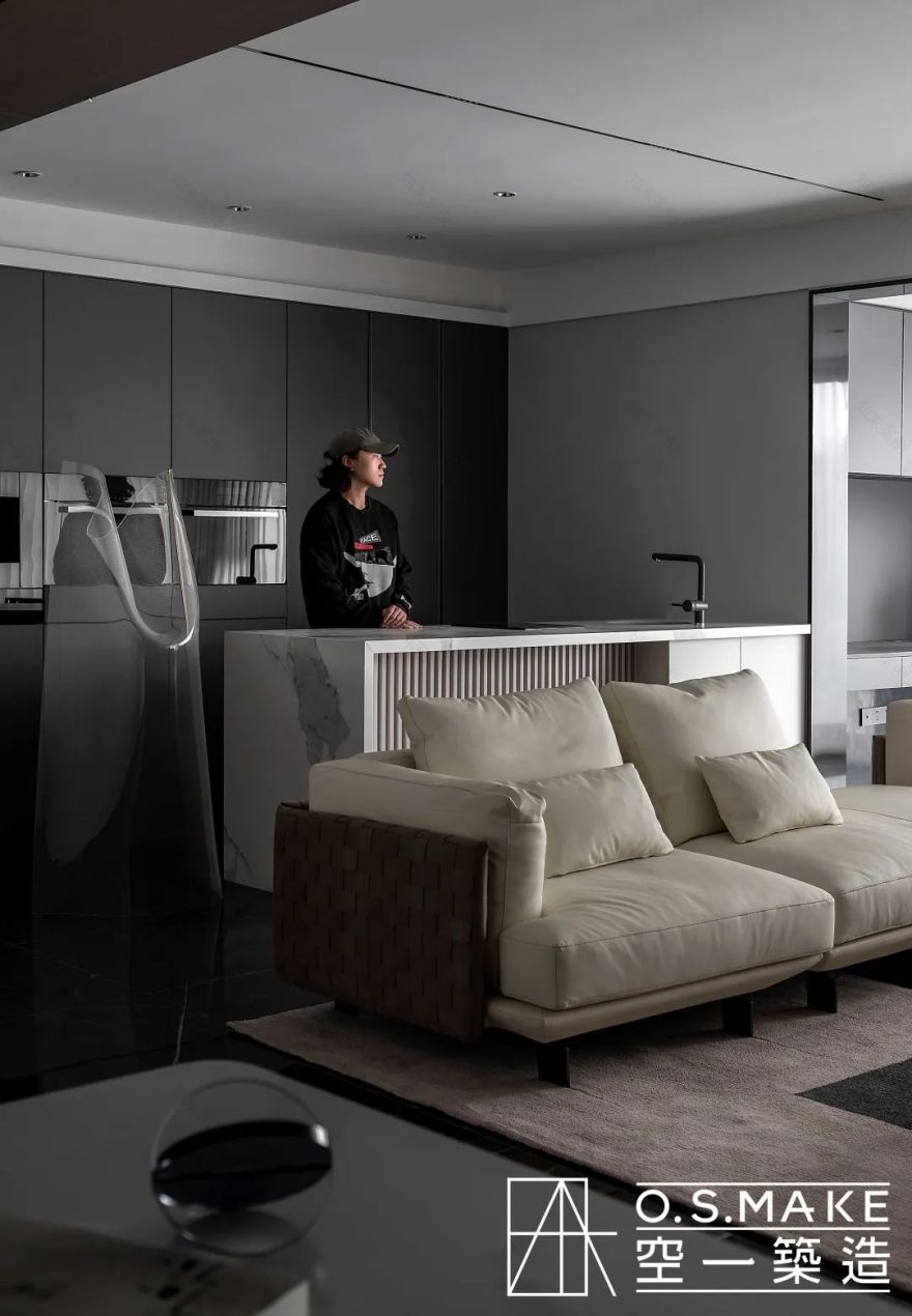 重庆金辉长江铭著现代极简家居设计丨中国重庆丨空一筑造-59