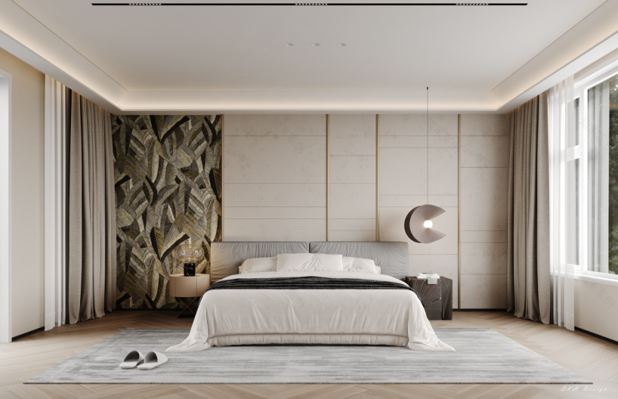 淄博悦湖花园独栋别墅设计丨中国淄博丨观享际 SKH 室内设计-60