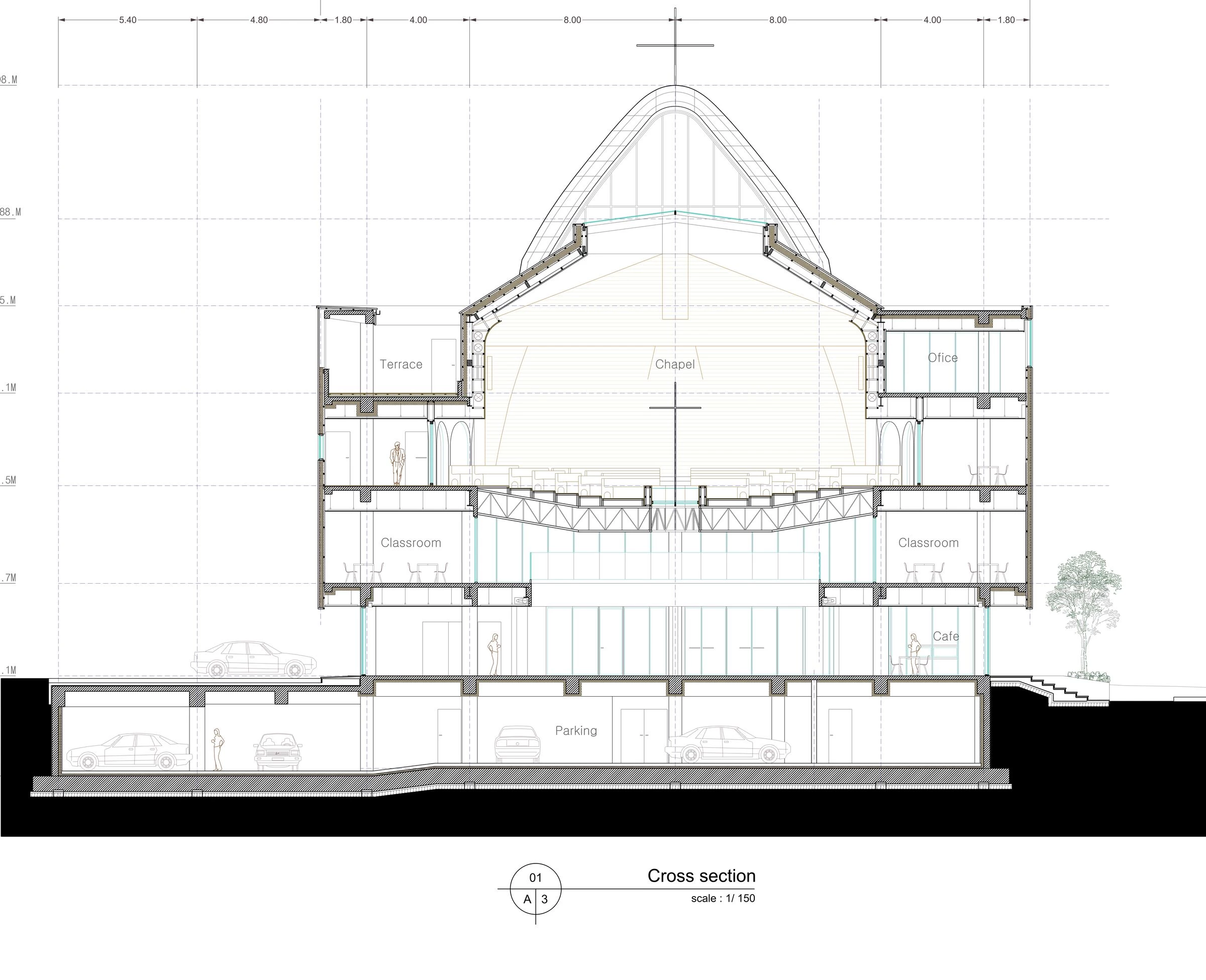 永宗岛 Onnuri 教堂丨韩国丨shinslab architecture-26