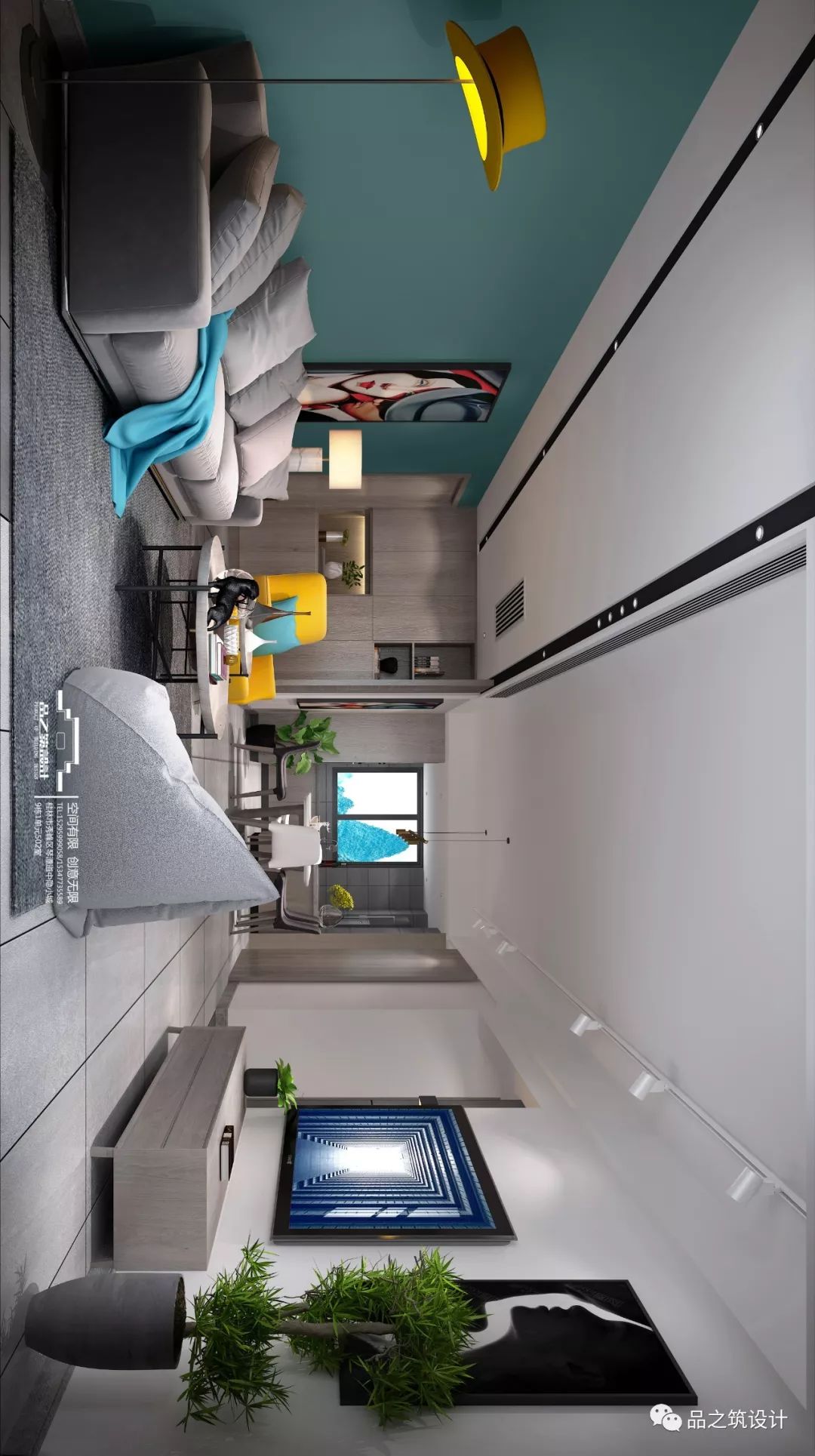 128㎡公园 1 号极致简约风空间设计,彰显高品质生活态度-10