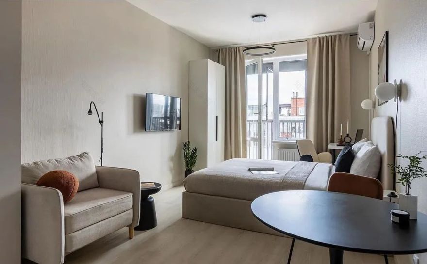 29㎡一字型小公寓室内设计丨Ekaterina Shein-10