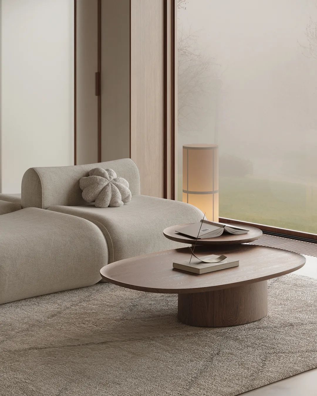 暖色调原木系奶油风极简设计丨HPISD-22