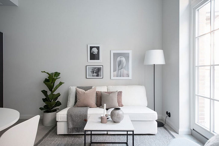 斯德哥尔摩一居室公寓 | 柔美室内设计-4