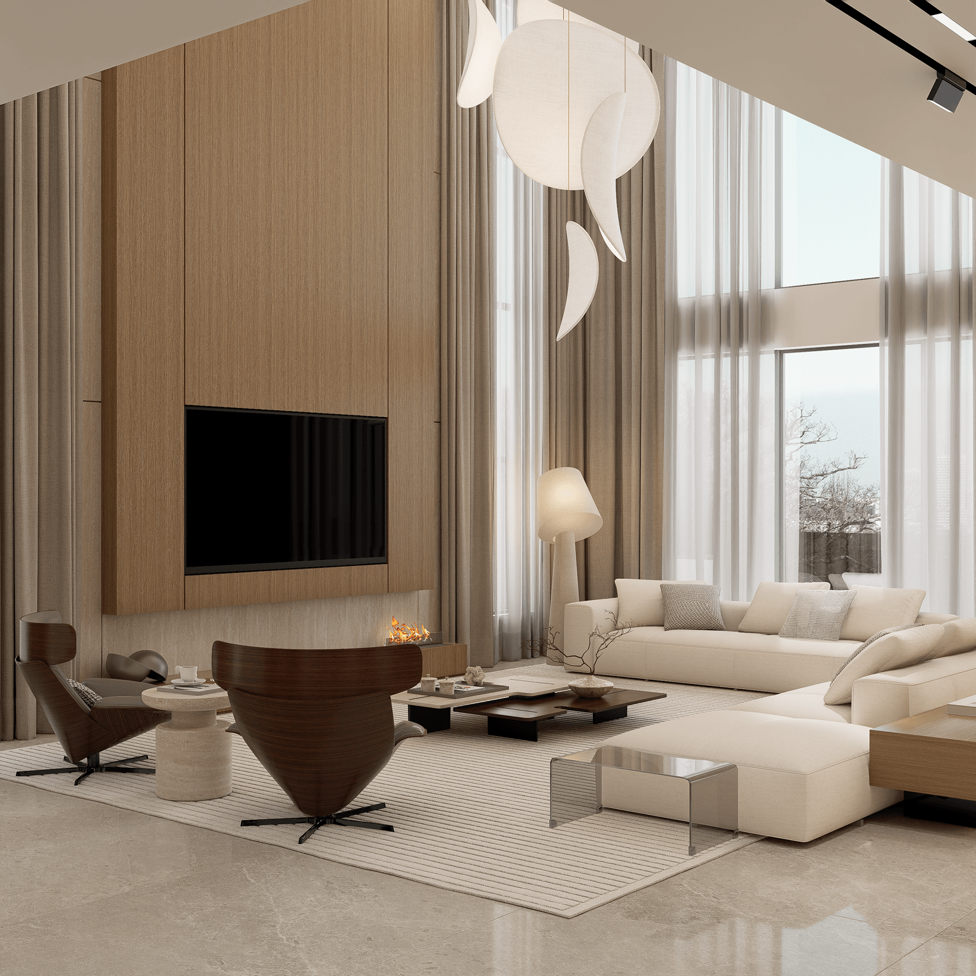 现代开放式客厅-6