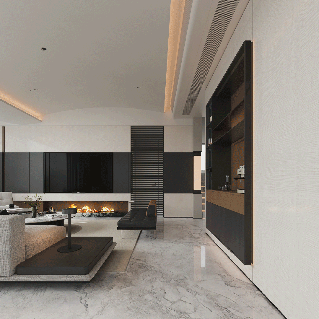 湖州·大华锦澜府现代风排屋设计丨中国湖州丨龙庭设计-1