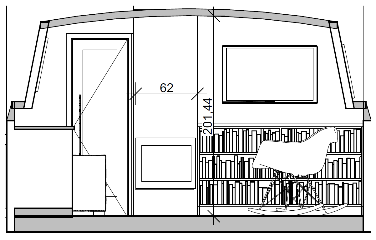 Black&WHITE CANAL BOAT INTERIOR CRICK BOAT LAYOUT3-13