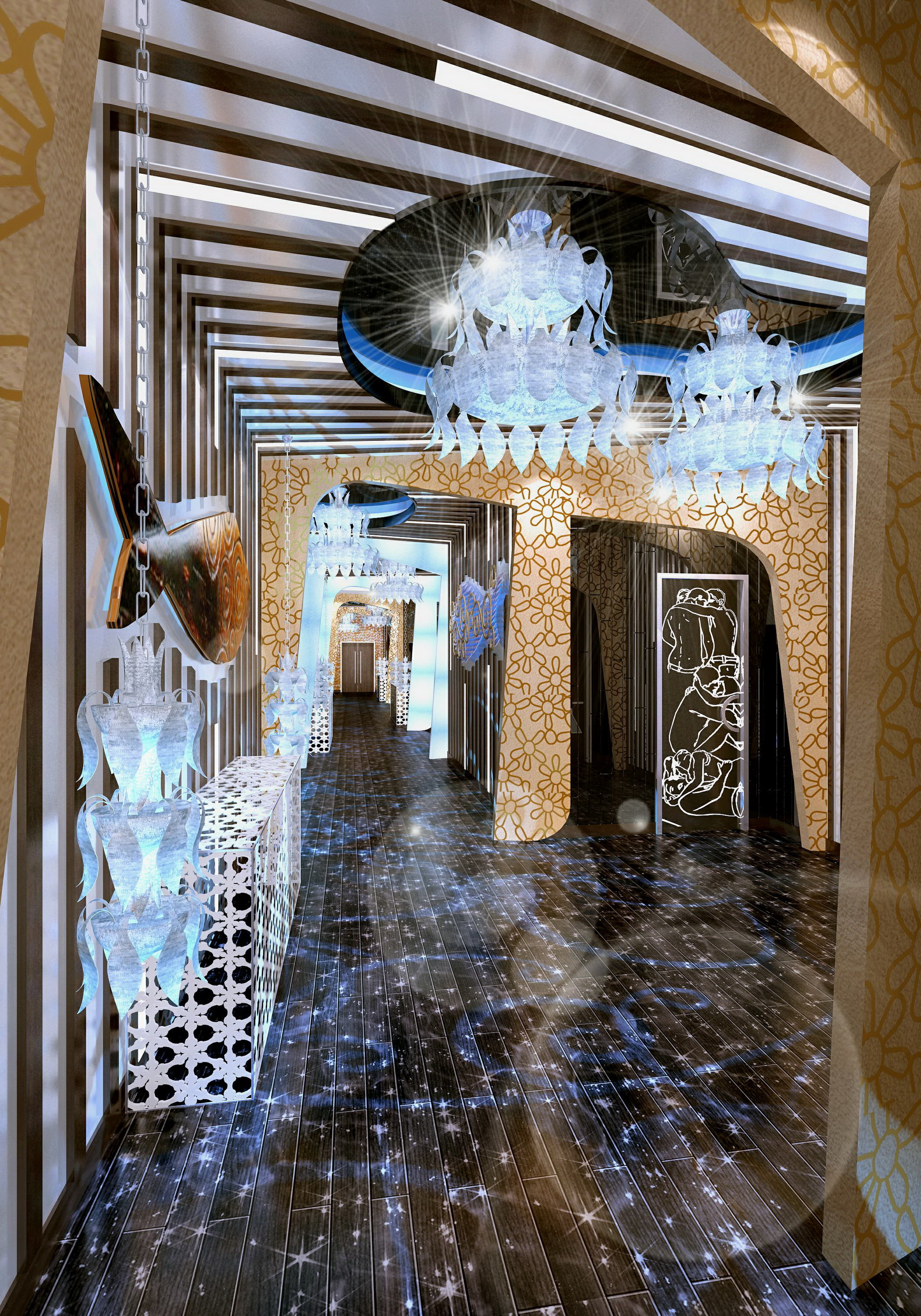 蒙古风情酒店设计 工装设计-35