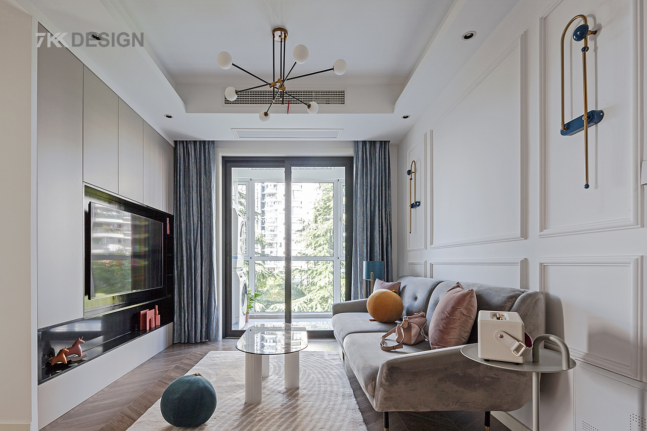 7kkdesign | 90㎡北欧风，轻奢优雅，甜美温馨，唤醒你的少女心-49