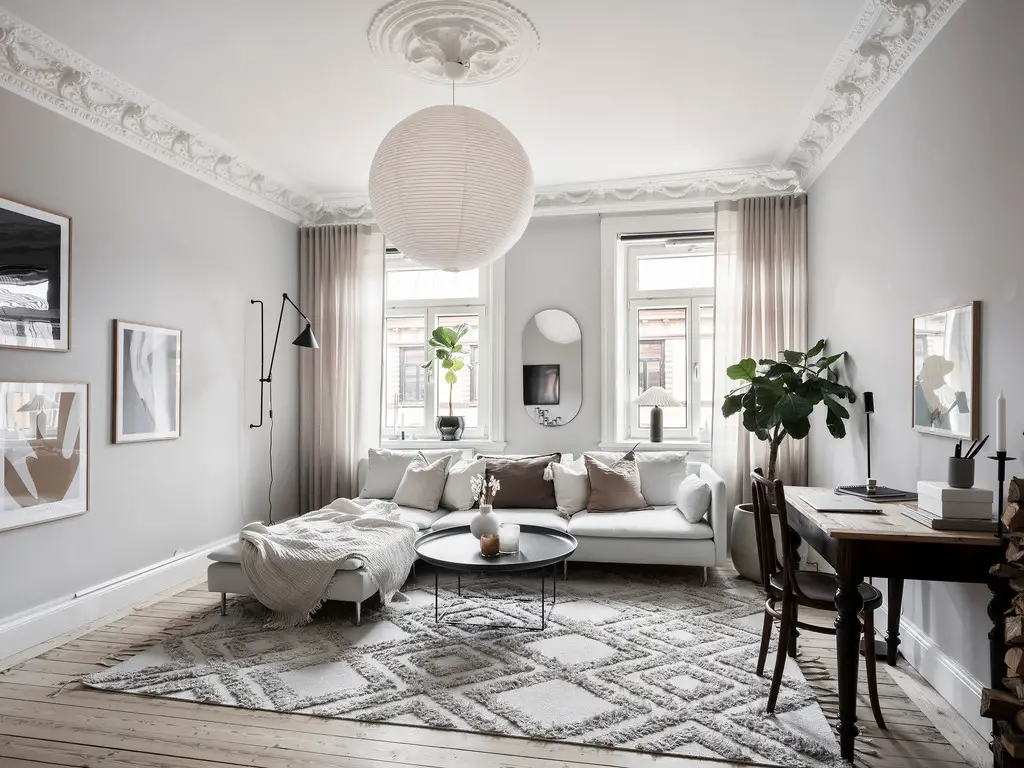 瑞典哥德堡温馨家庭公寓的现代改造-3