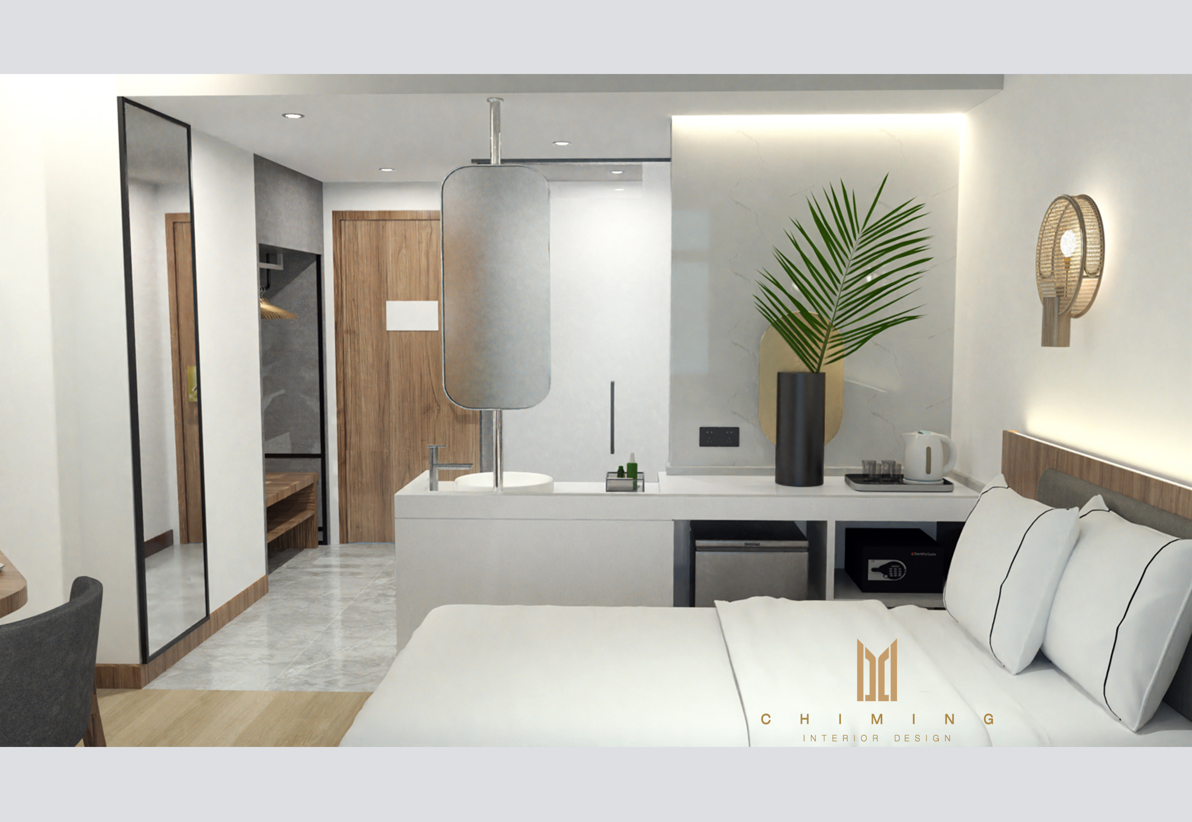 广州大岗园林宾馆大堂翻新改造项目（ 园林区客房）-7