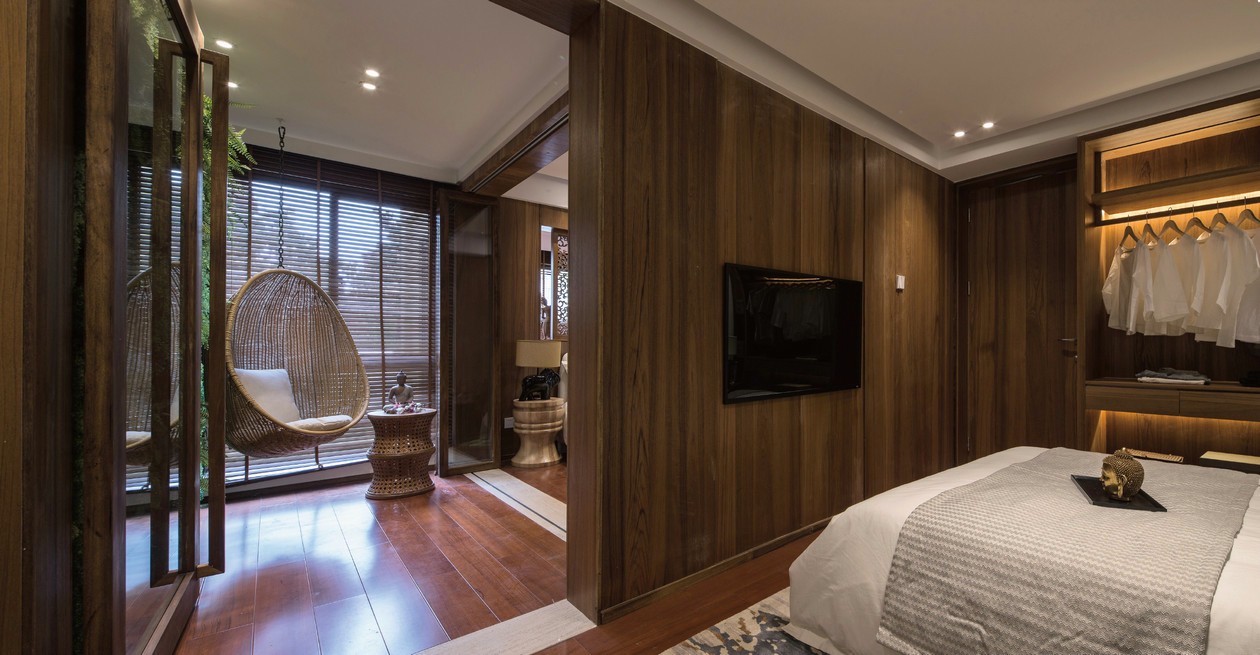 90㎡东南亚风昆明东盟森林B2户型示范单位 5+2设计-10