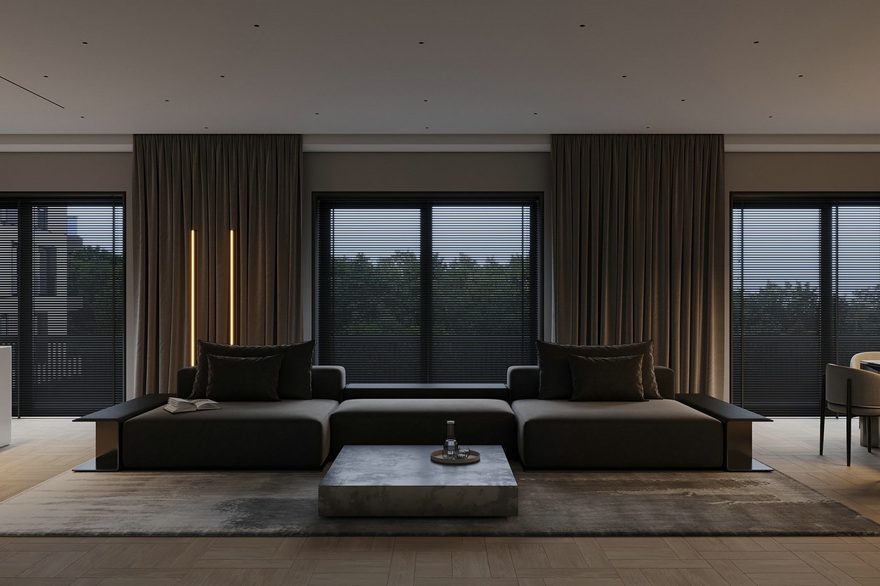 高级黑色系公寓设计-3