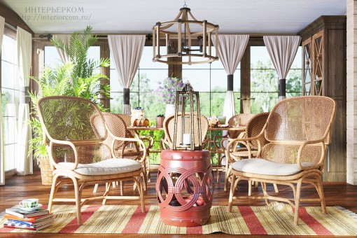 列宁格勒州尤基村猎人别墅室内设计项目-19