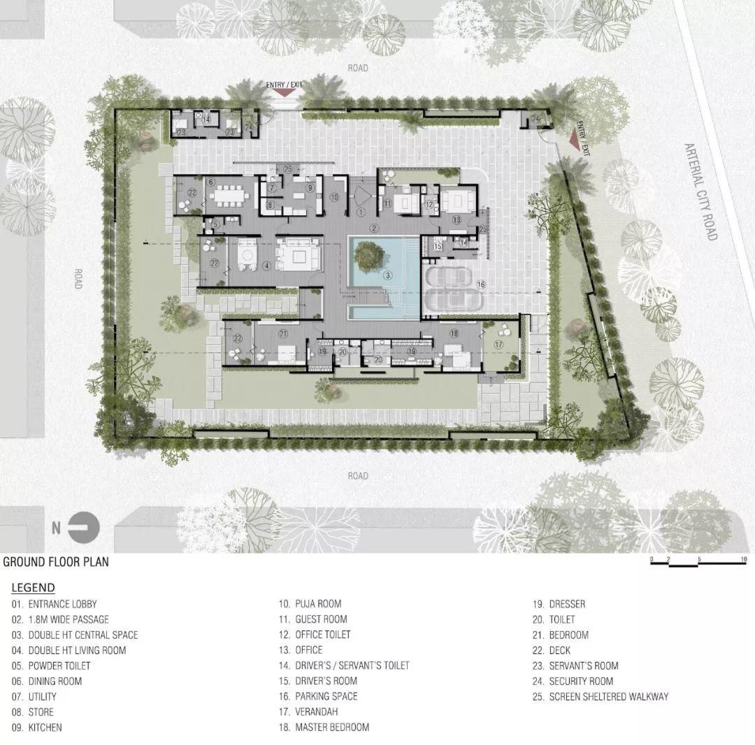 印度十八道遮屏之屋丨Sanjay Puri Architects-39