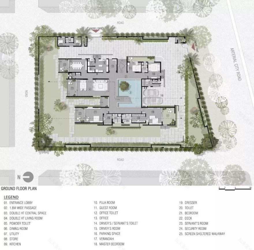 印度十八道遮屏之屋丨Sanjay Puri Architects-39