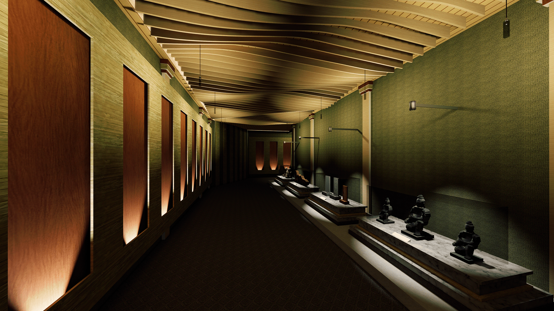 Interior of East Asian Buddhism museum-11