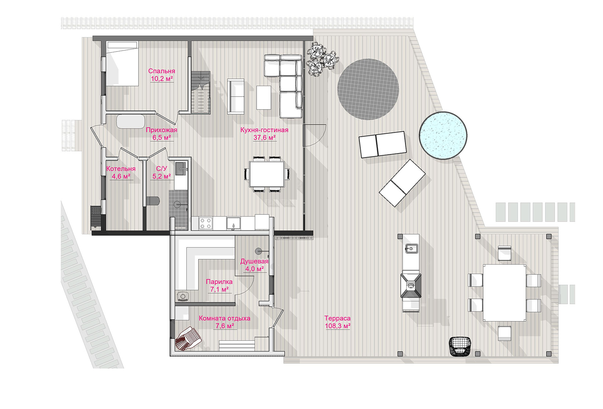A 型框架房屋设计方案丨俄罗斯秋明-14