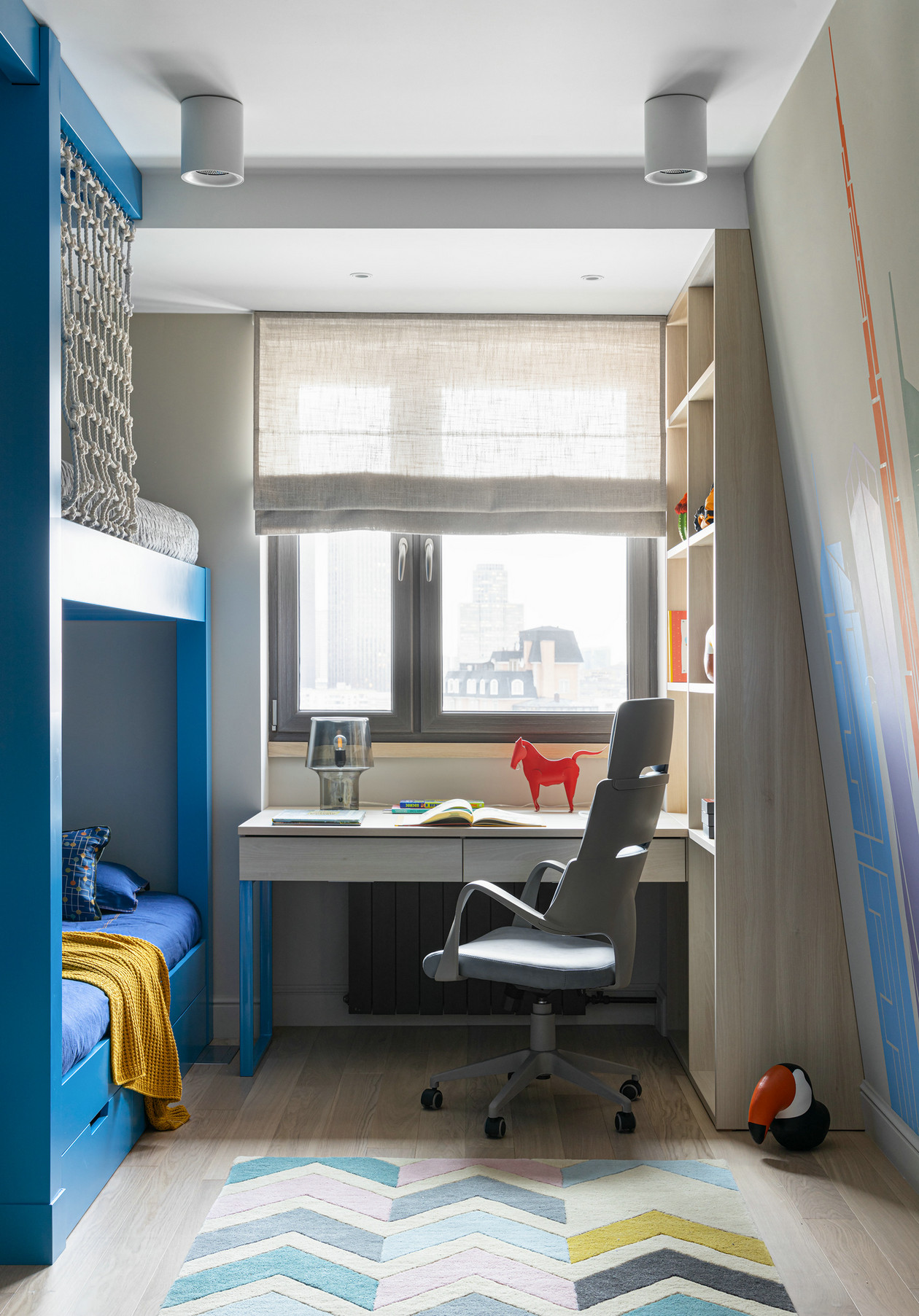 俄罗斯多彩色系公寓设计-17