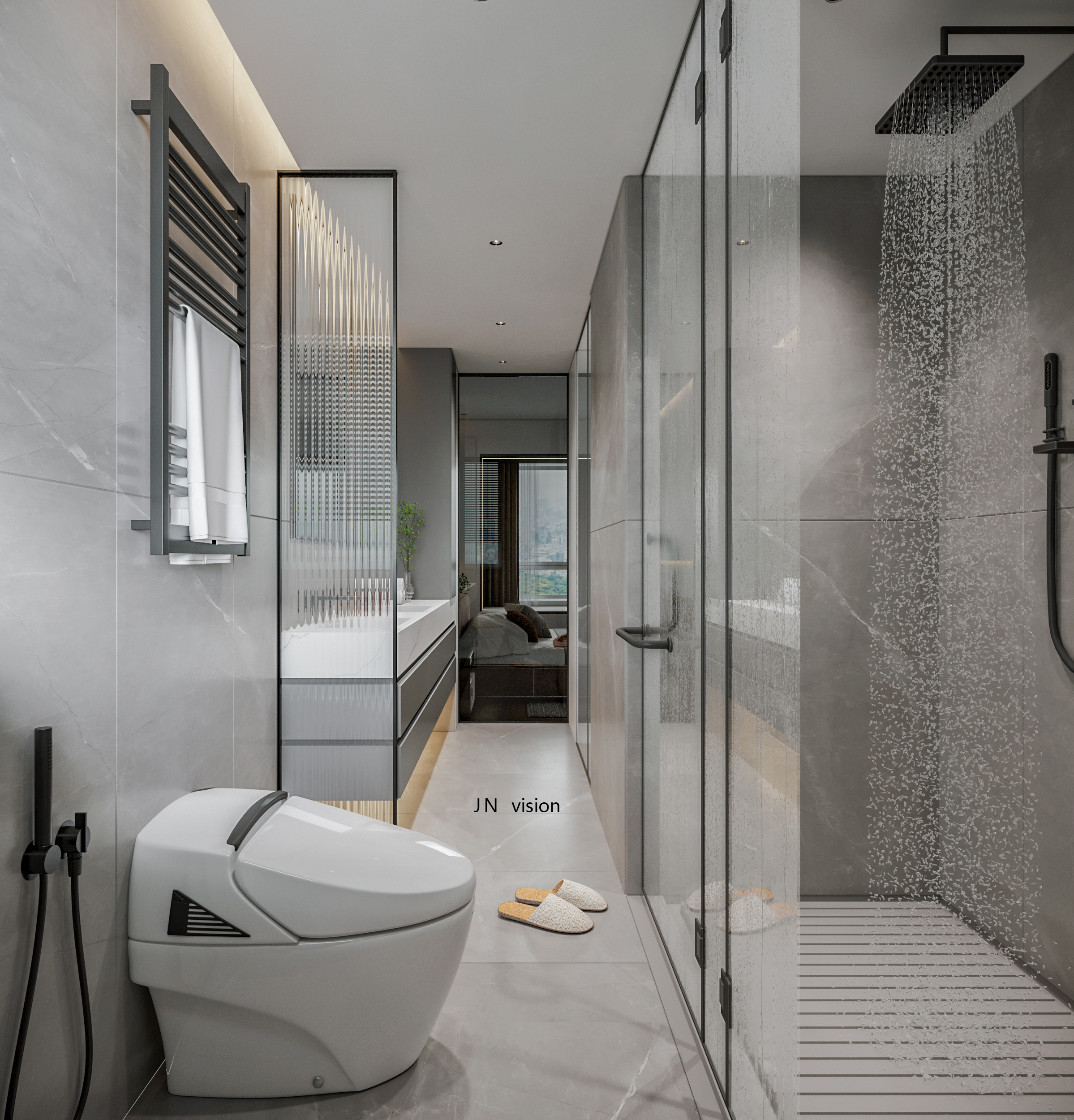 现代简约别墅设计-17