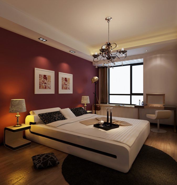 20 Best Two Colour Combination For Bedroom Walls-5