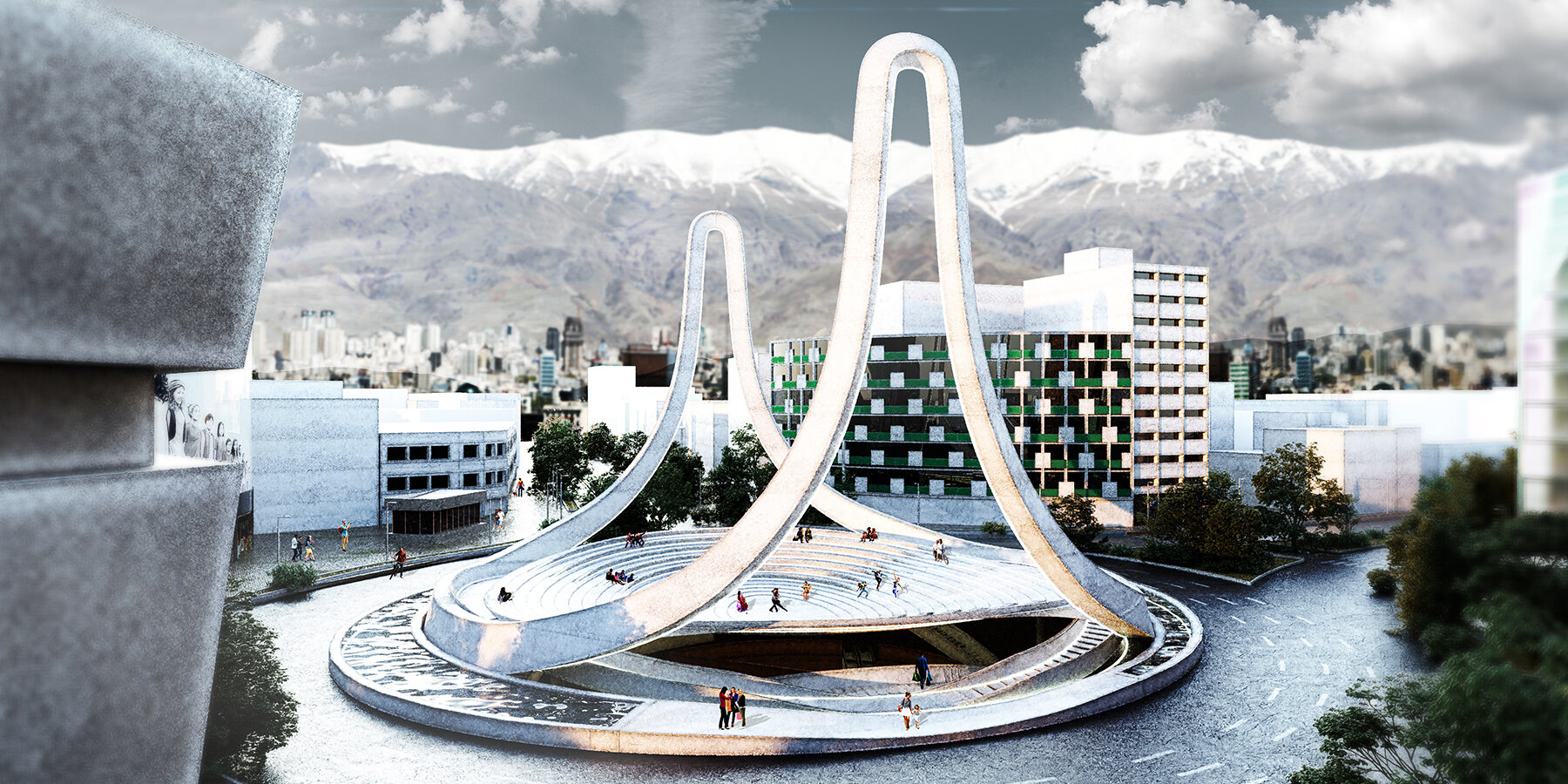 伊朗建筑师 Habibeh Madjdabadi 创新设计,瓦利-- 阿斯尔广场焕然一新-22