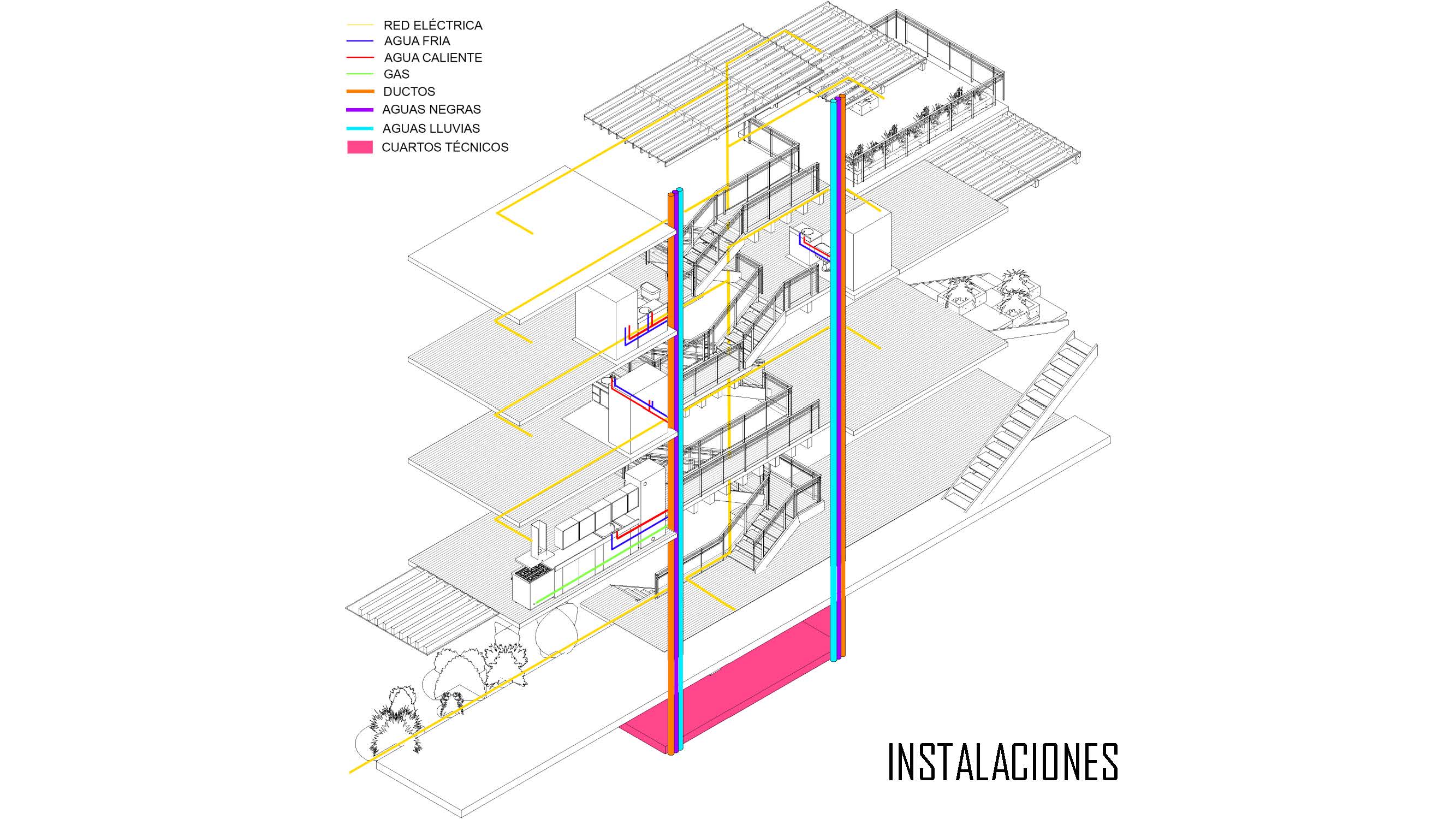 UNC PROYECTO DE LA MATERIA AL ESPACIO: CASA VERTICAL-9
