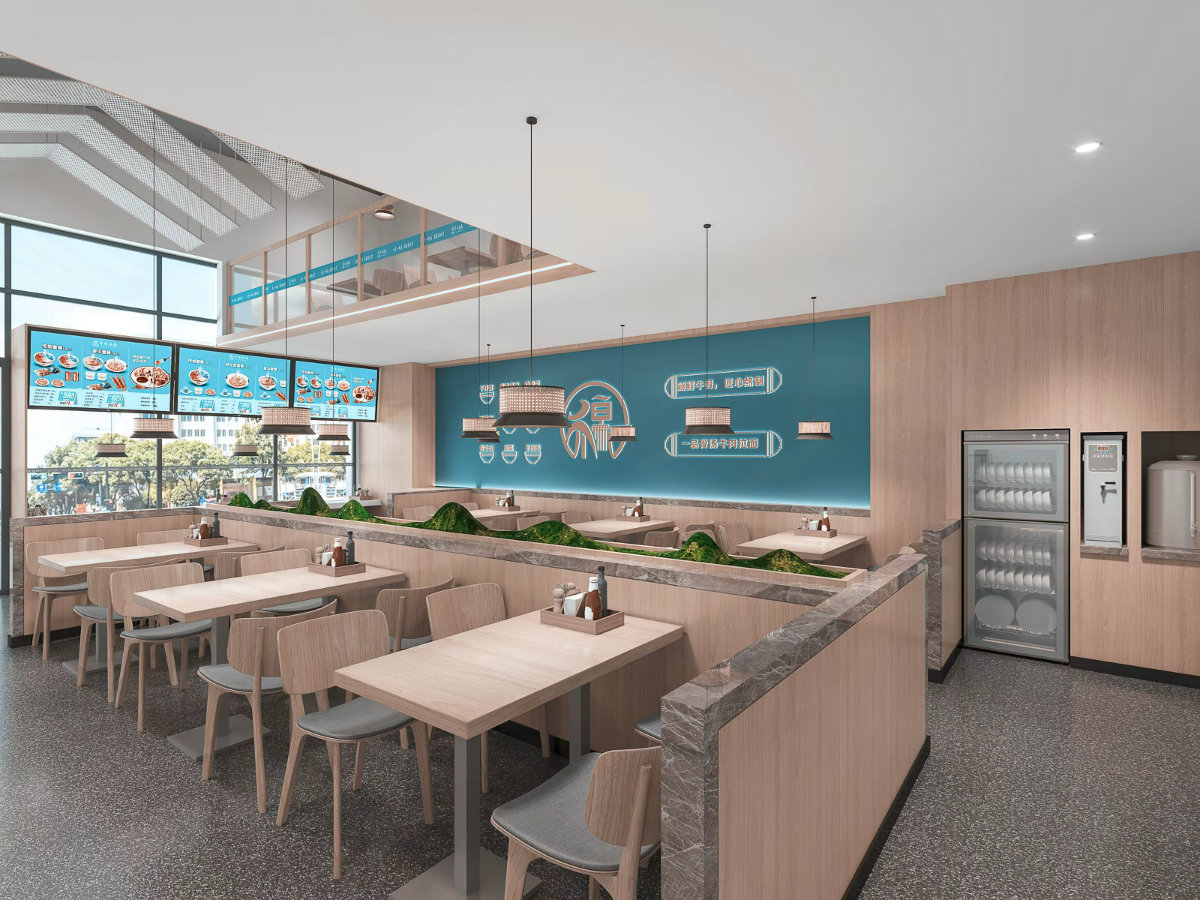 穆吉源牛骨浓汤拉面快餐店设计丨中国山东丨佩伶餐饮空间设计-10