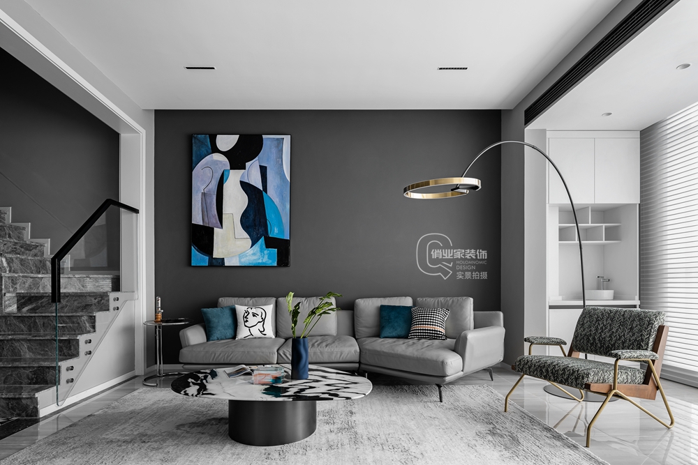 花溪半岛现代艺术风格装修案例丨中国重庆丨重庆俏业家装饰-30