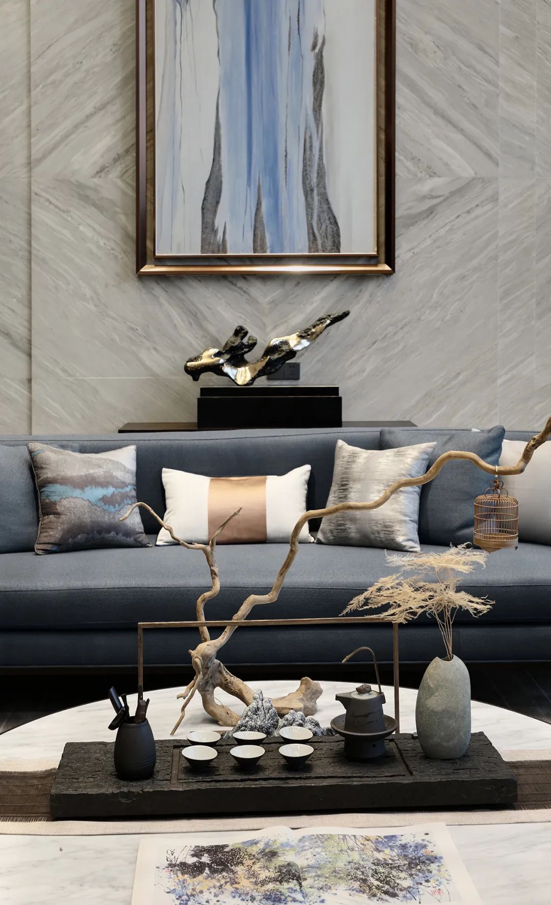 南京九间堂|| 山石造势 水墨寄情 打造东方贵族生活空间-11