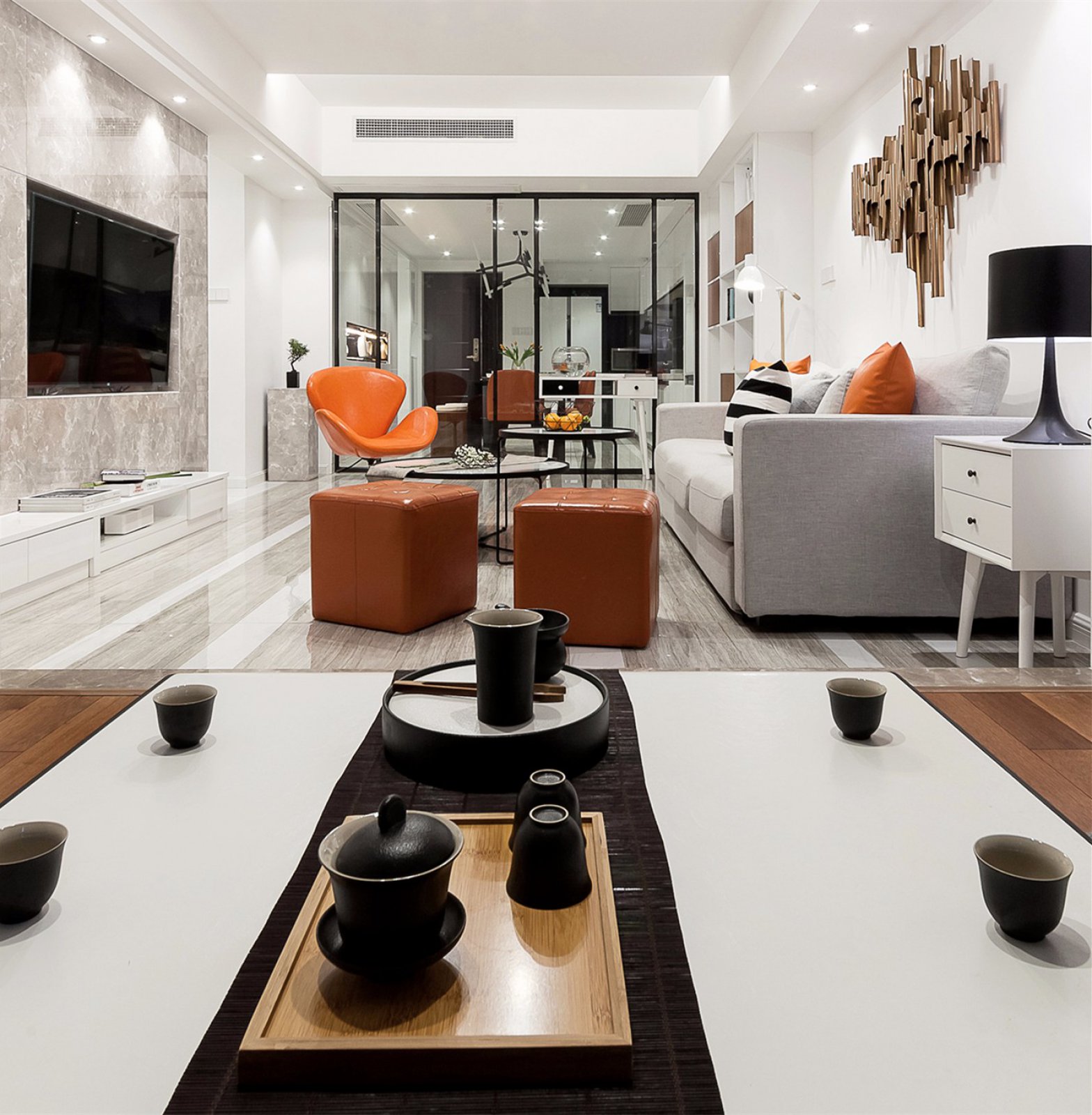 福州世欧王庄 3#03型现代简约样板间-17