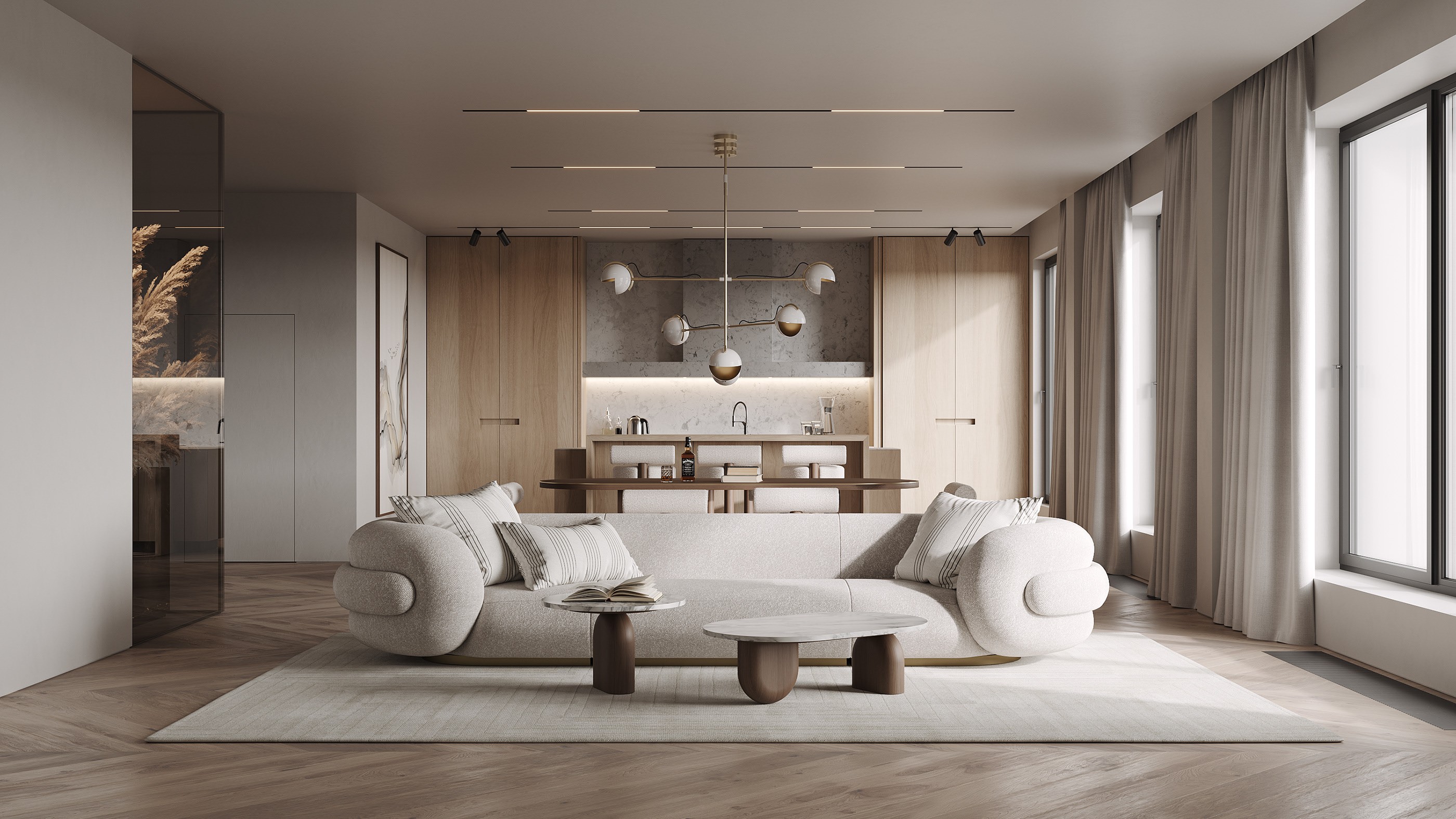 中性色系住宅设计 超精致！-0