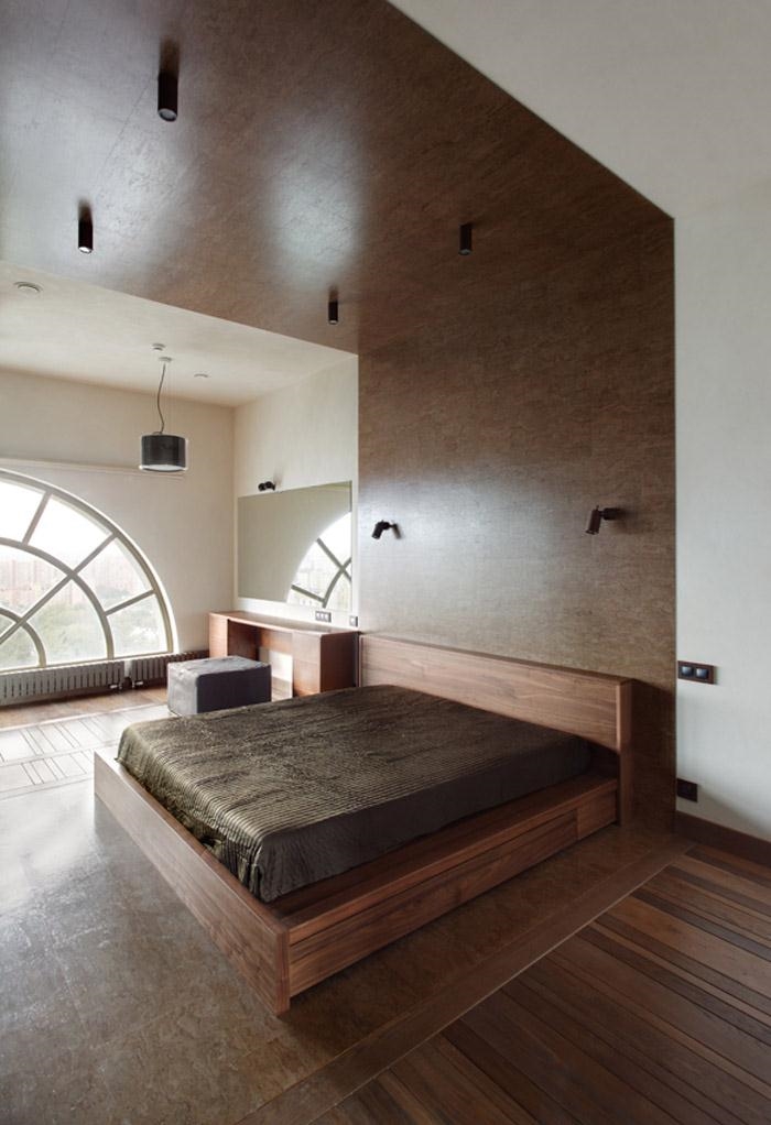 俄罗斯 18 层顶层公寓,多层次空间与自然金属元素的创新结合-37