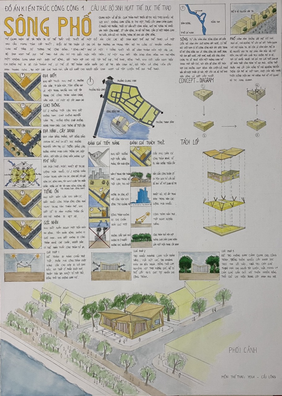 Đồ án kiến trúc 2 công cộng 1-1