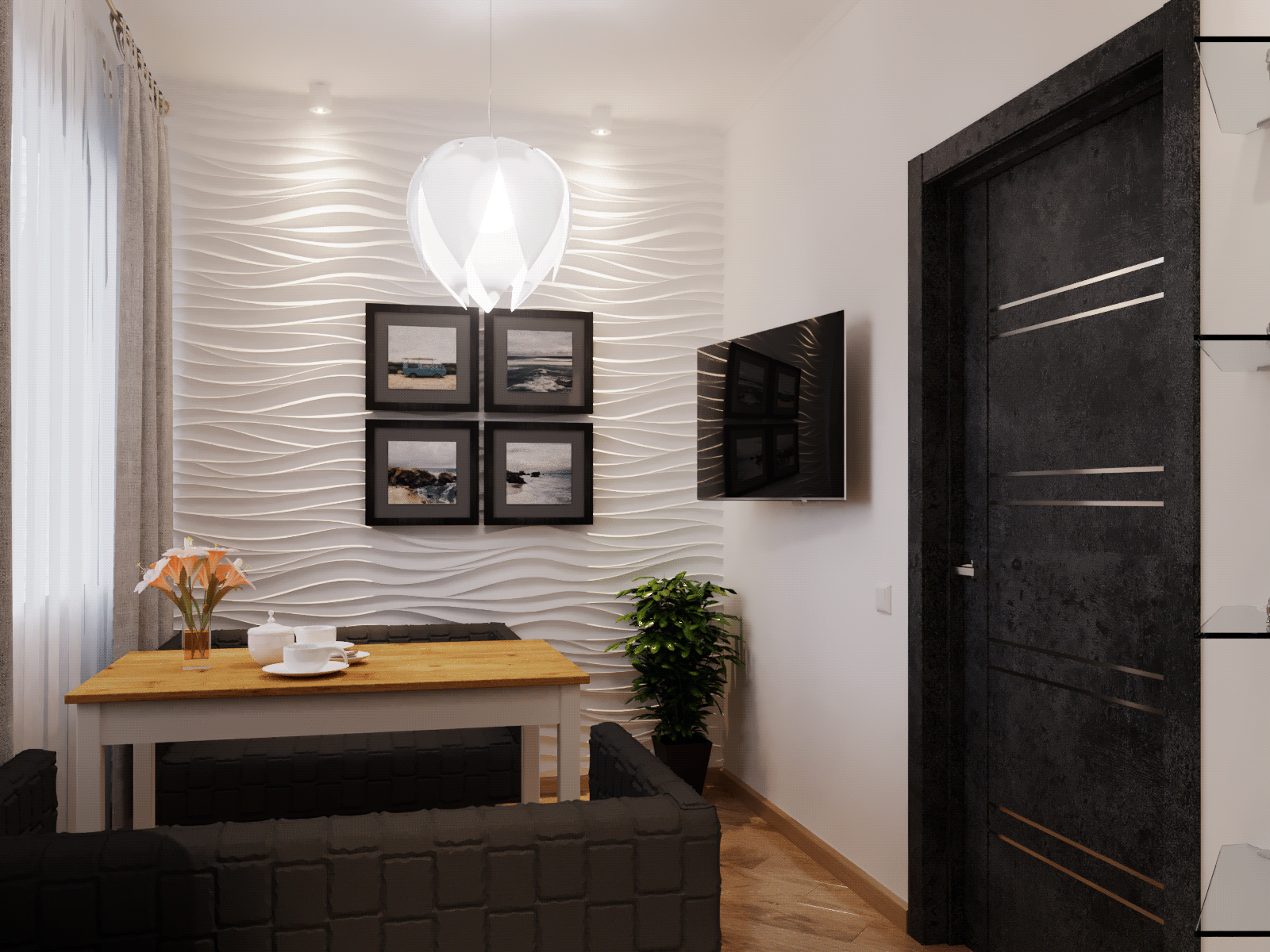 Интерьер кухни 13 кв/м.-6