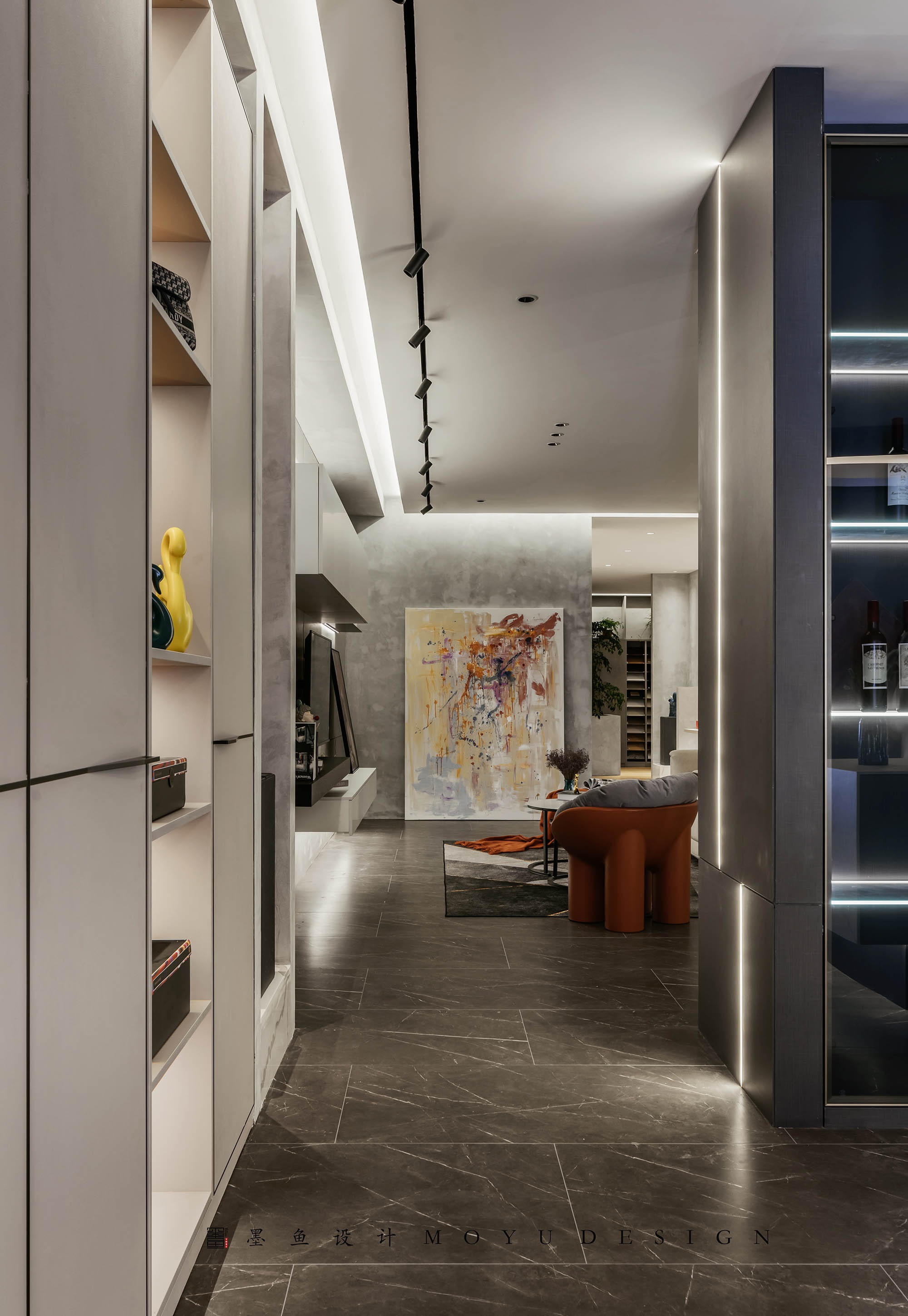 木兮贝全屋定制展厅丨墨鱼空间设计-14