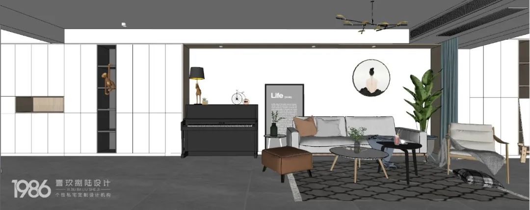 北欧风长沙 95㎡小户型，简约清新空间-8