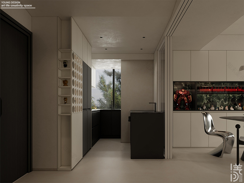 Young设计 · 黑与白,简与繁极限拉扯丨深圳漾空间设计有限公司-25